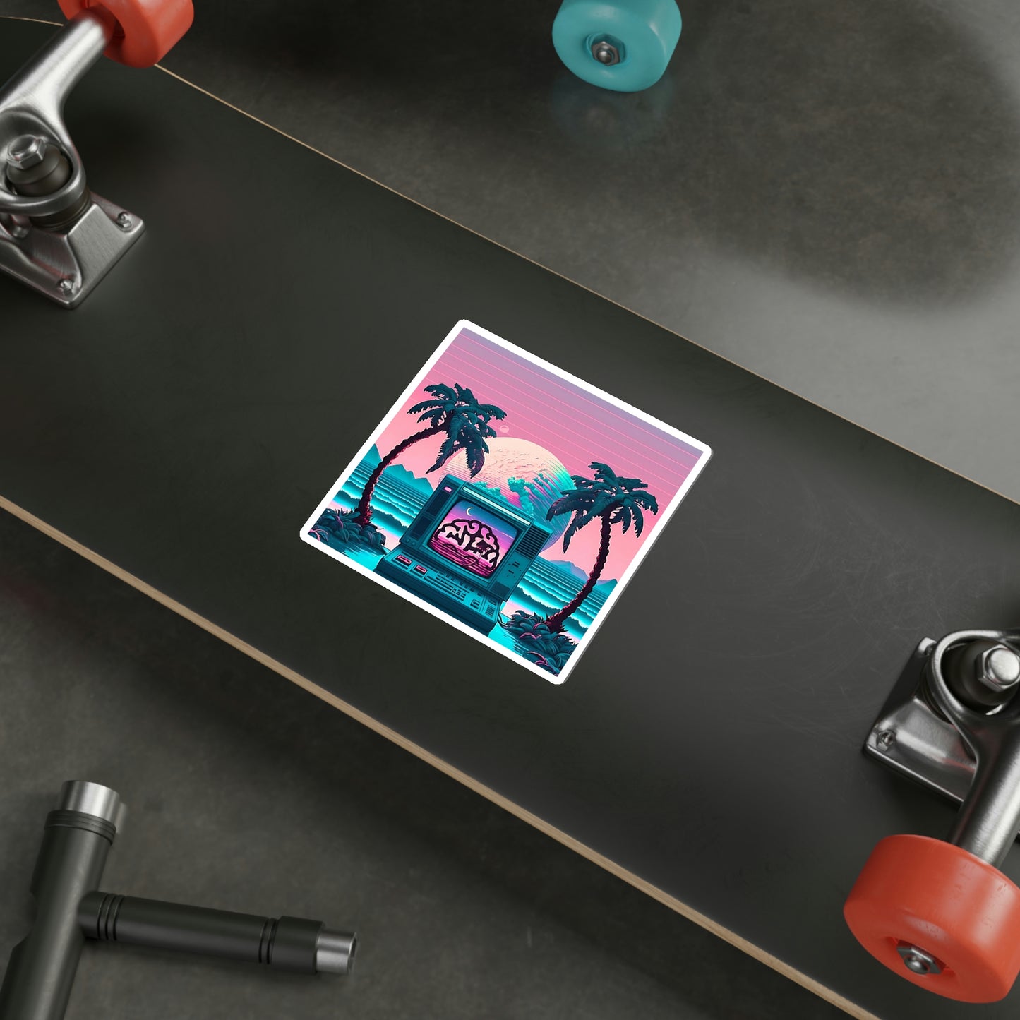 My Brain in Paradise Sticker