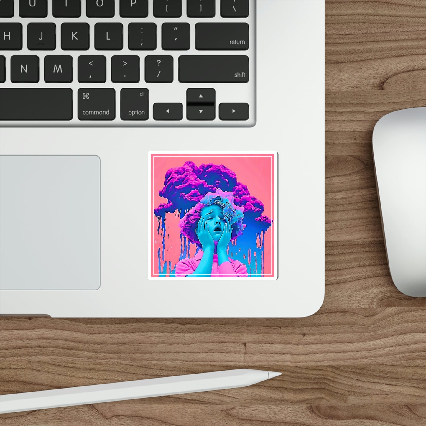 Anxiety (Vaporwave Style) Sticker