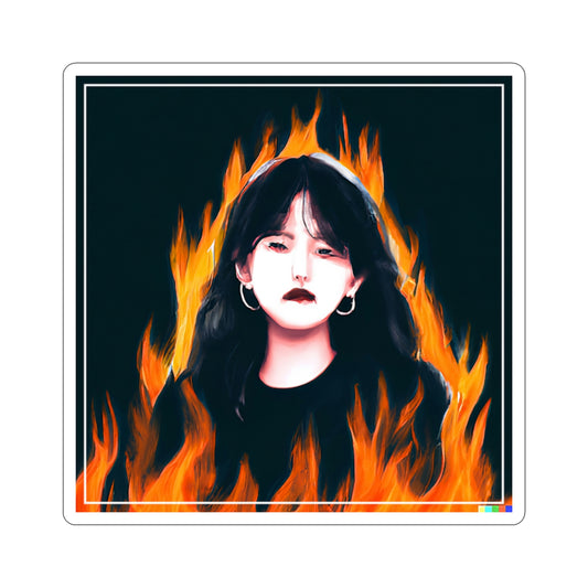 Burning Anxiety Sticker