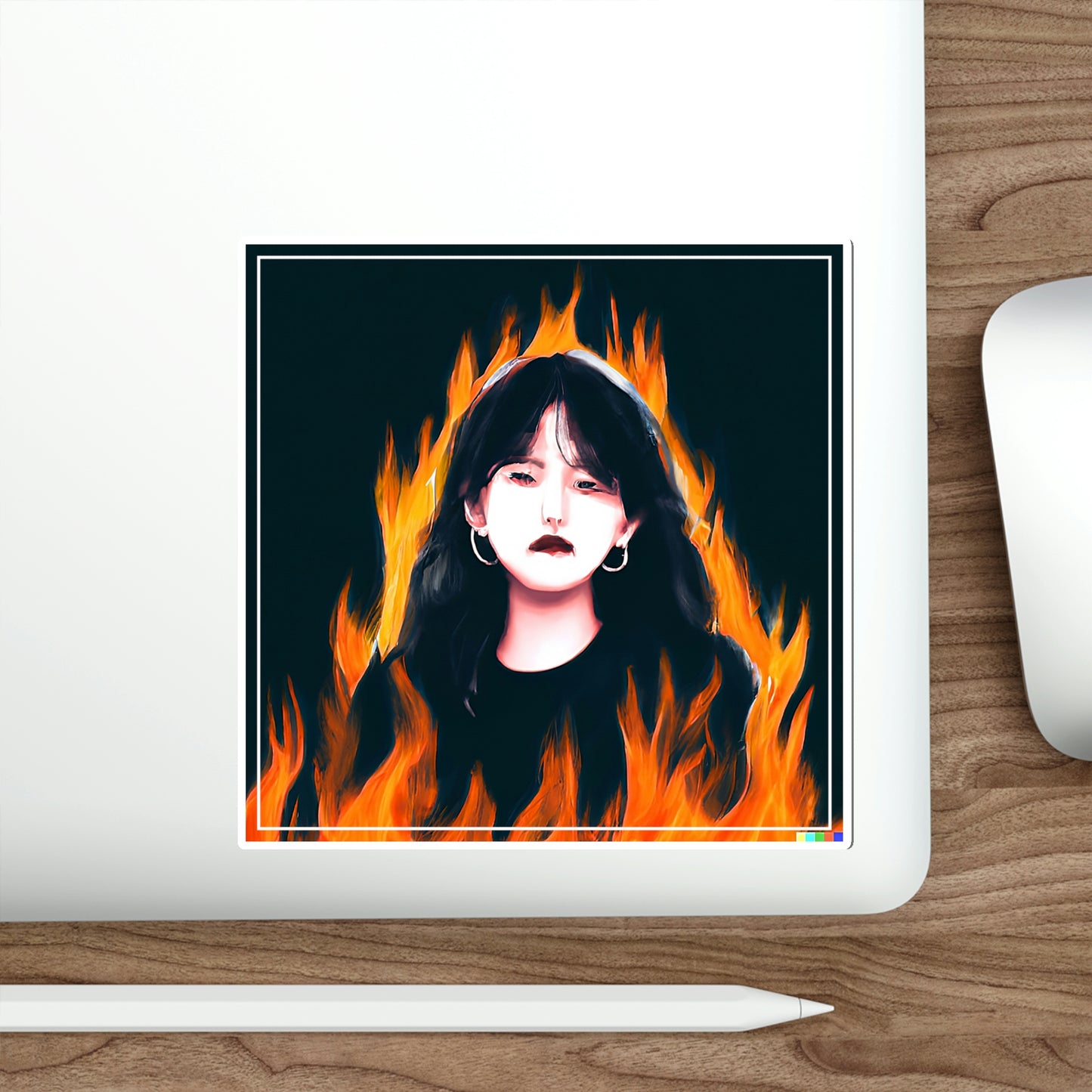 Burning Anxiety Sticker