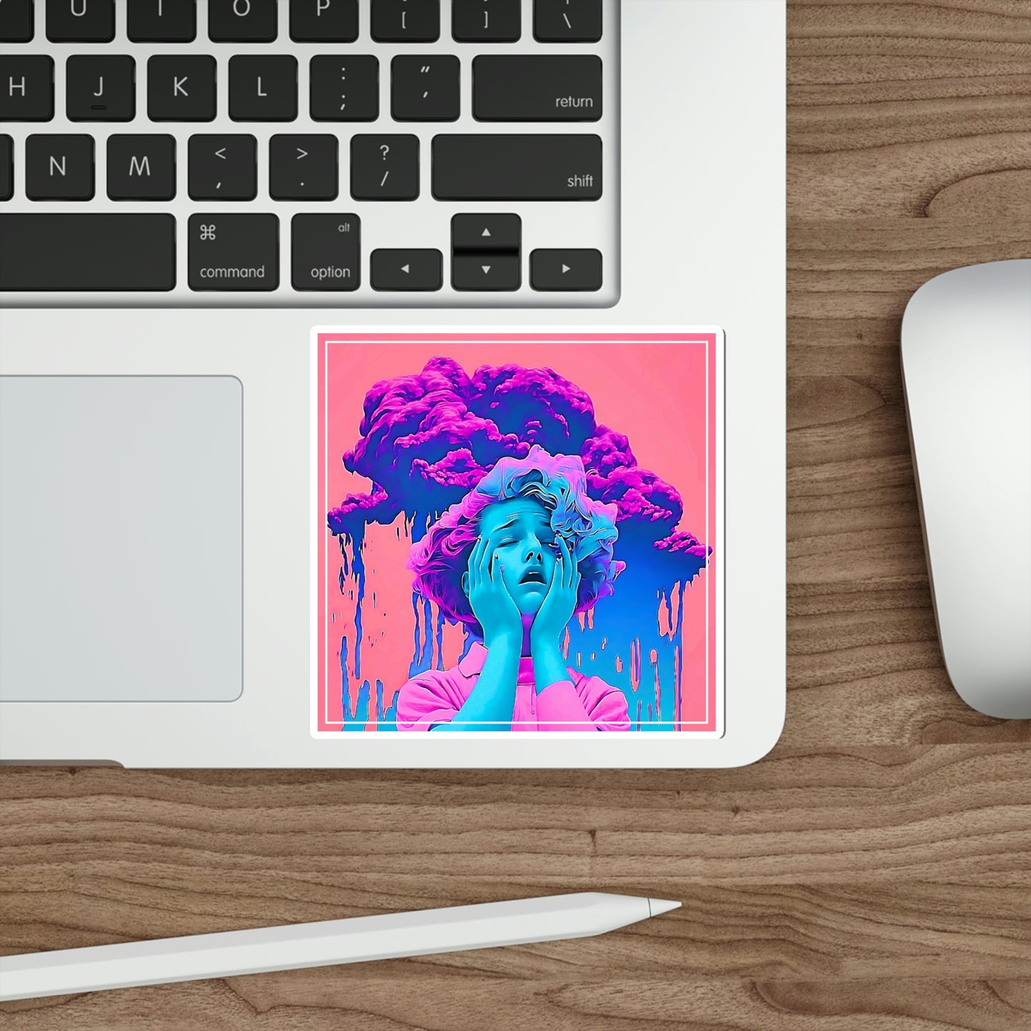 Anxiety (Vaporwave Style) Sticker