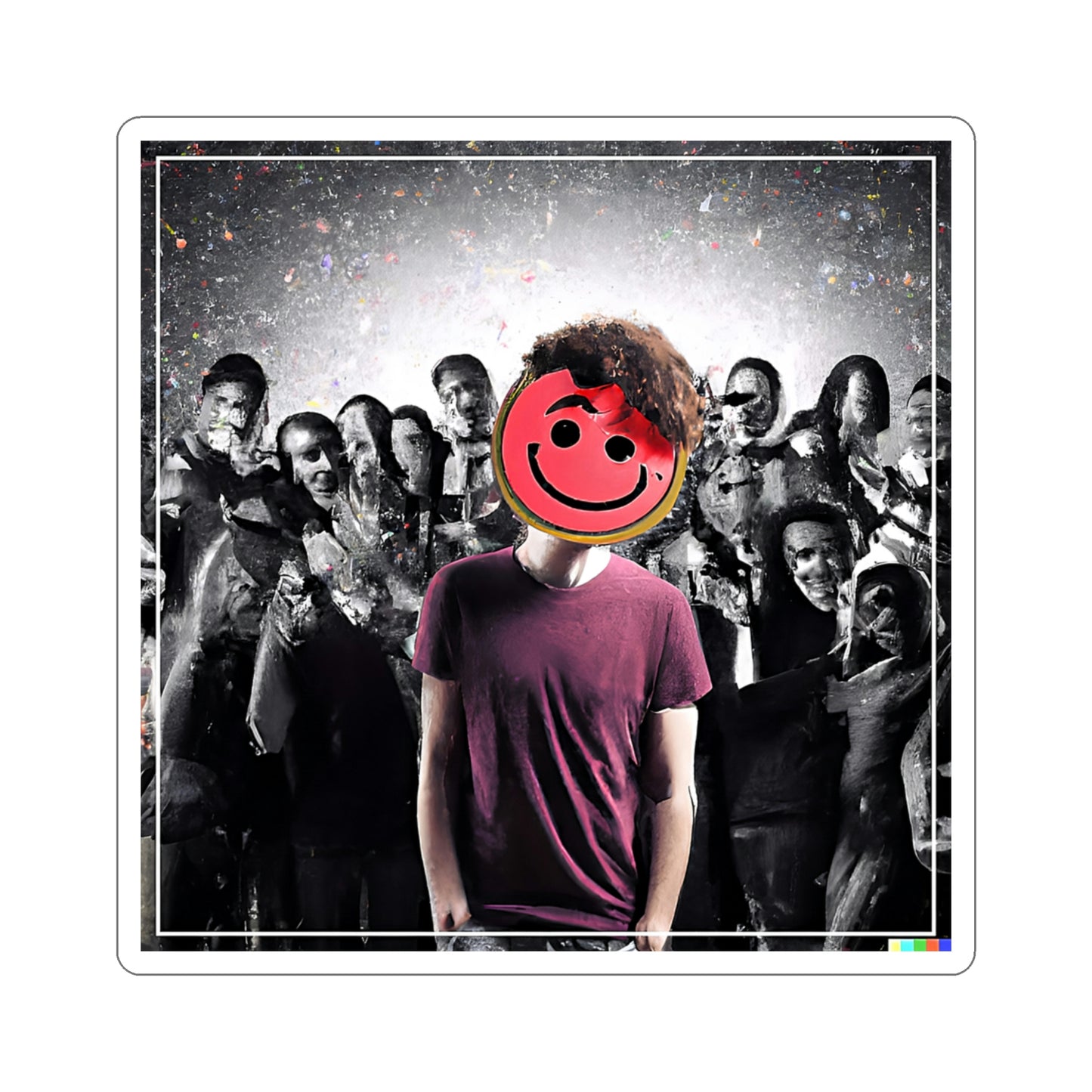 Depression at the Party Sticker