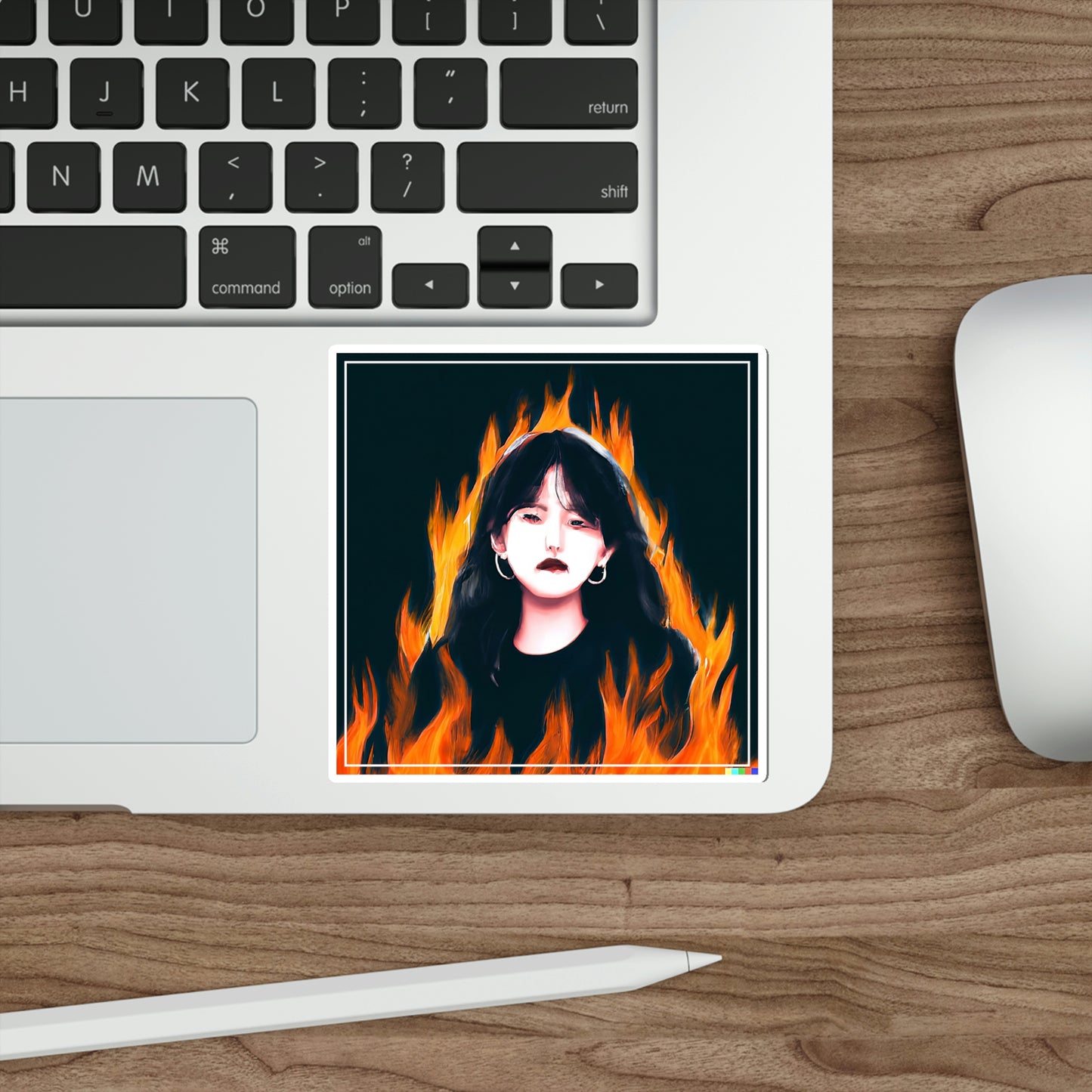 Burning Anxiety Sticker