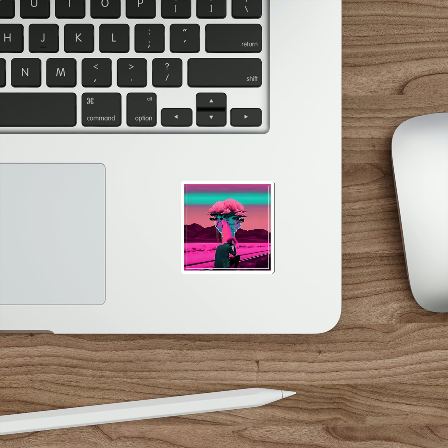 Depression (Vaporwave Style) Sticker